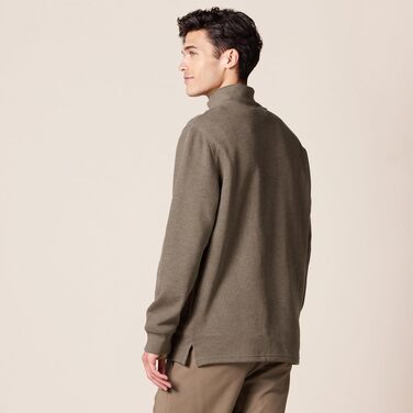 Чоловічий світшот Amazon Essentials з чверть-застібкою (zip-neck) з французького трикотажу, стандартна посадка, коричневий
