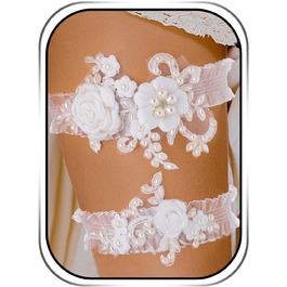 Стрічка для волосся нареченої Campsis, мереживна, для весілля