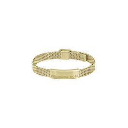 Чоловічий браслет BOSS Jewelry Mesh з нержавіючої сталі, колекція ALEN, золотого кольору