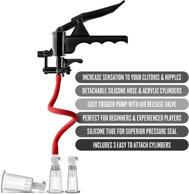 Набір для стимуляції клітора та вагіни: вакуумний насос, стимулятор сосків, екстремальна іграшка для жінок