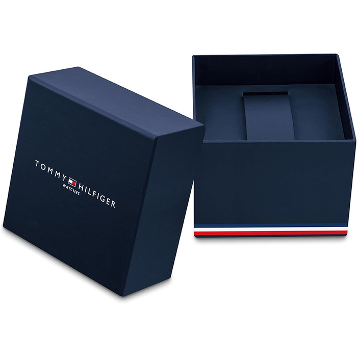 Чоловічий кварцовий годинник Tommy Hilfiger з комбінованим ремінцем зі сталі та шкіри, сріблястий метал, багатофункціональний циферблат