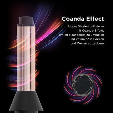 Професійний фен для волосся PARWIN PRO BEAUTY Air-Sonic з HD-LED дисплеєм, безщітковим мотором 110,000 об/хв та іонізацією (200 млн негативних іонів), швидке сушіння, колір шампань-срібло