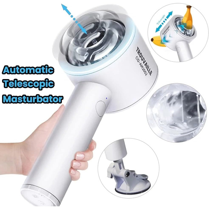 Електричний мастурбатор для чоловіків Xuomt з телескопічною функцією та вібрацією