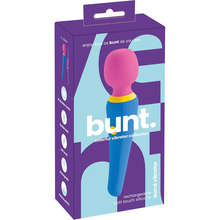 Масажер-вібратор Wand-Vibrator You2Toys - стимулюючий стрижень для одиноких та пар, 10 режимів вібрації, водонепроникний, кольоровий