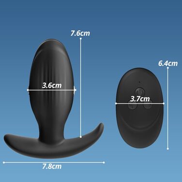 Анальний вібратор SXOVO з 7 режимами електрошоку та 7 режимами вібрації. Силіконовий анальний плагін для стимуляції простати та масажу G-точки. Іграшка для дорослих для чоловіків та жінок.