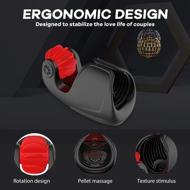 Електричний мастурбатор PQKuss для чоловіків з 10 режимами вібрації та ротації. Тренажер для стимуляції статевого члена. Інтимна іграшка для чоловіків