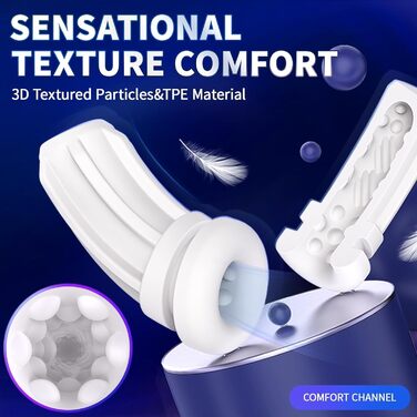 Електричний мастурбатор Sumeber з 9 вібраціями, телескопічною функцією та LCD дисплеєм. Реалістична вагіна для чоловіків