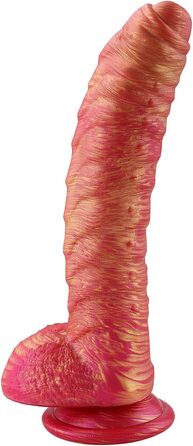 MOCOYA Дільдо для жінок, реалістичний, з сильним присоском, для анального сексу, червоний, 22 см