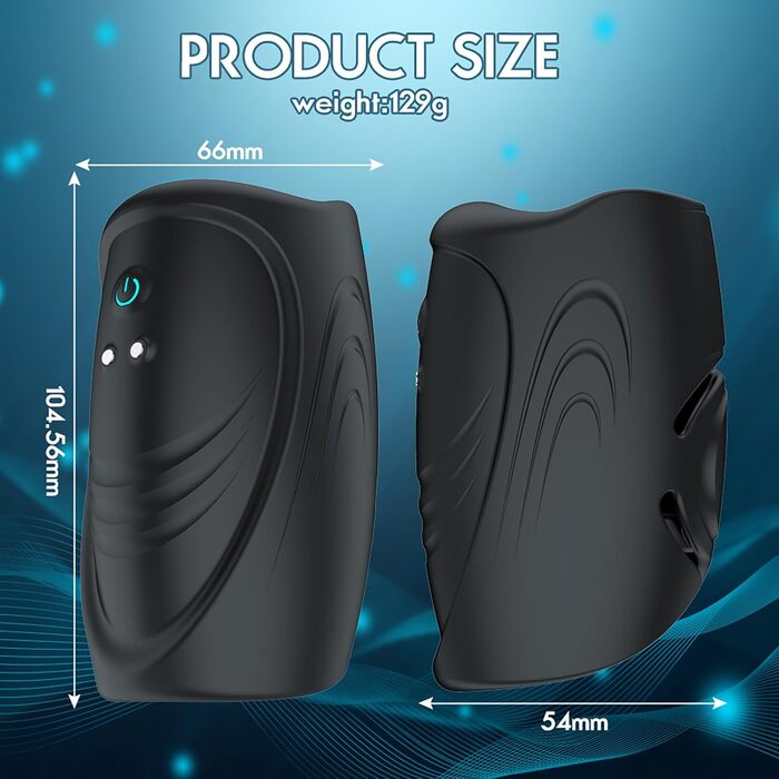 Електричний мастурбатор TDLPlus APP Penistrainer: 2-в-1 тренажер для чоловіків з 9 режимами вібрації та стимуляцією головки