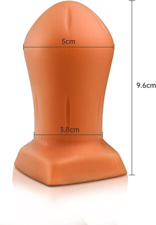 Анальний плагін Roluck Groß: золотий силіконовий плагін для ануса, 13.5 x 7 см