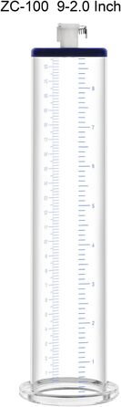 Аксесуар для помпи для збільшення статевого члена: акриловий циліндр для вакуумної помпи (B/9 * 2.0inch)