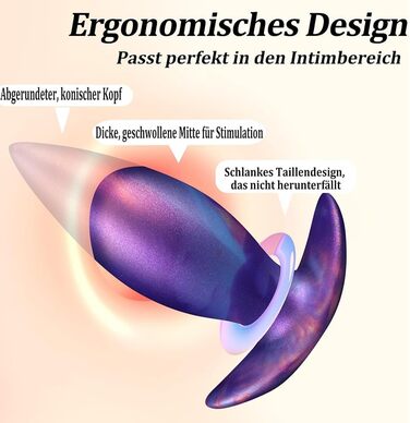 Анальний плаг Kuaecr Weichen Silikon XL для масажу G-точки та простати | Іграшки для дорослих