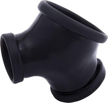 Стриптиз-рукав з латексу для чоловічих статевих органів, чорний, з кільцем 2.8 см, кільцем для яєчок 3.5 см, розтягувачем яєчок, секс-іграшка для початківців та професіоналів, виготовлено в Німеччині