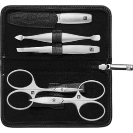 Набір для манікюру та педикюру Zwilling Twinox (5 предметів) у шкіряному чохлі Yakleder, чорний