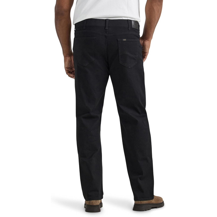 Чоловічі джинси Lee Extreme Motion Relaxed Straight Big and Tall, чорні (44W / 28L)