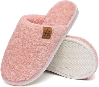 Жіночі м'які капці-тапочки Evshine з ефектом пам'яті (Memory Foam), закриті домашні капці, рожеві, розмір 37/37.5 EU