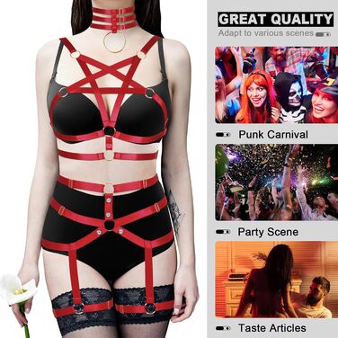 Жіночий корсет-нагрудник PETMHS у стилі панк, повна сітка, стрінги, спідниця-стрінг, набір, Харадзюку, готичний, фестивальний, рейв-стиль (Бордовий)