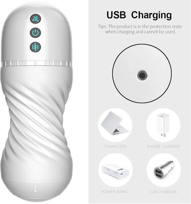 Автоматичний електричний мастурбатор-чаша з 10 вібраціями та 10 режимами насосу для чоловіків