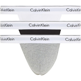 Танга Calvin Klein чоловічі 3 штуки (чорний, білий, сірий)