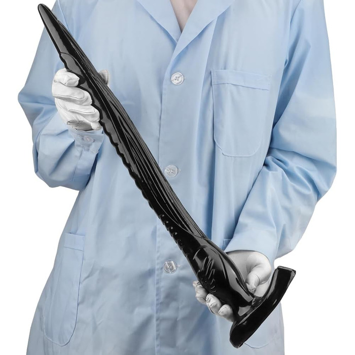 Анальні іграшки для дорослих: великий гнучкий анальний дildo з сильним соском, 30 см, PVC