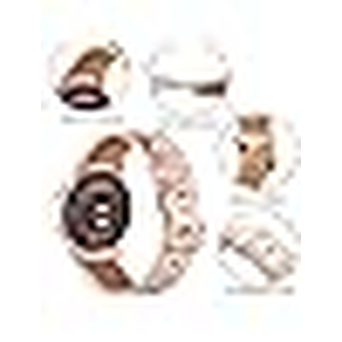 Шкіряний ремінець Issinlky 18мм для Garmin Vivoactive 4S, Venu 2S, 3S, Vivomove 3S та Fossil Gen 6/5E/4/3, рожевий