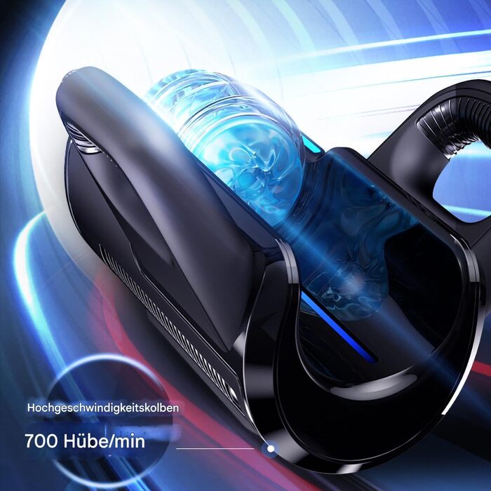 Електричний мастурбатор Leten King Pro з телескопічною функцією, 2 насадки та підставка для телефону