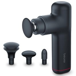 Перкусійний масажер Beurer MG 79 Massage Gun Sensitive: компактний масажний пістолет для чутливих зон, 3 насадки та 3 рівні інтенсивності