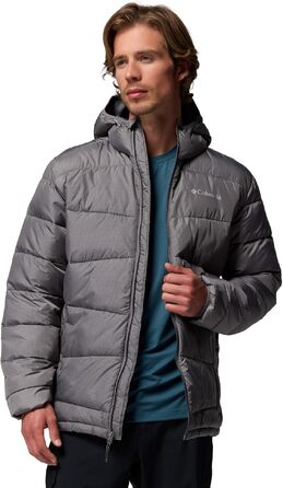 Чоловіча зимова куртка-пуховик Columbia Fiveile Butte™ II з капюшоном, City Grey, розмір XL