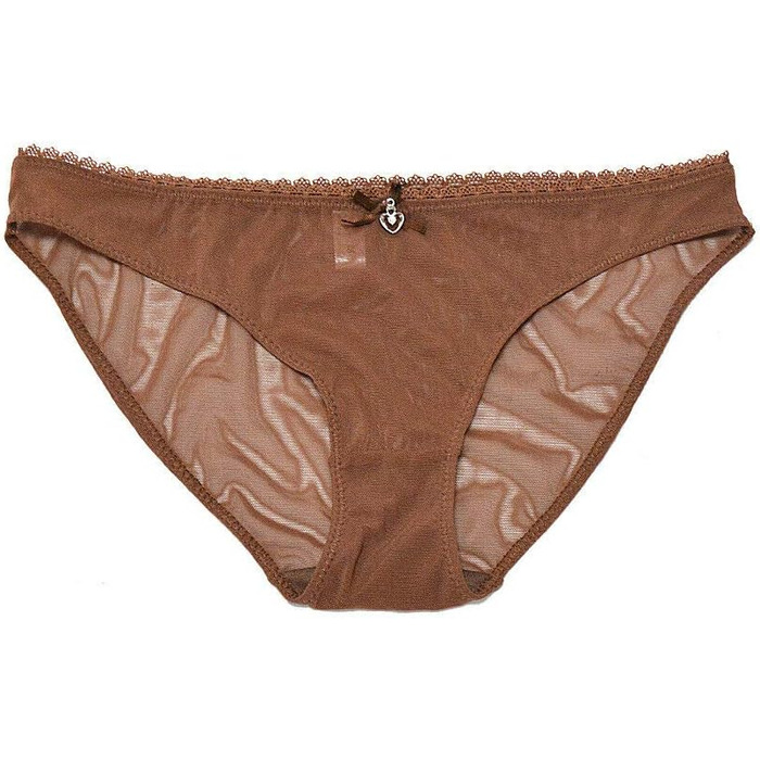 Комплект бюстгальтер та труси Sheer See Through з мереживом та тонкої сітки для жінок, великі розміри, 75E