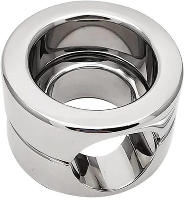 Сталевий натягувач яєчок, кільце для яєчок SeLgurFos, кільце для яєчок, кільце для статевого члена, еротичні іграшки для чоловіків (подвійний шар)