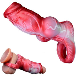 Реалістичний пеніс для собак з рідкого силікону TDLPlus – секс-іграшка для чоловіків та пар, розширювач пеніса