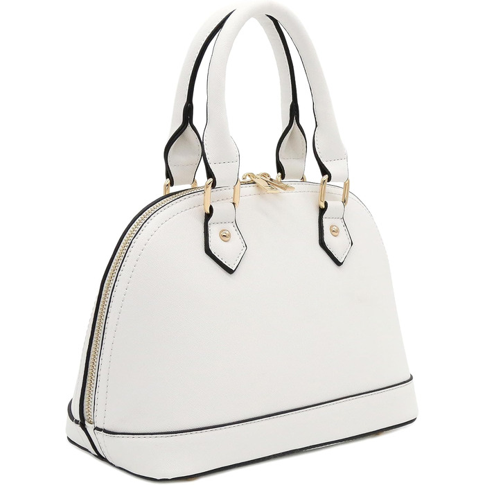 Жіноча біла сумка-сатчел FashionPuzzle Dome Satchel Ranzen
