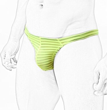 Сліпери чоловічі Faringoto, смугасті, сітчасті, прозорі, G-String, низька талія, U-подібні, розмір L, 5 кольорів