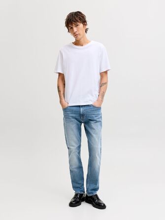 Чоловічі джинси Jack & Jones JJICLARK Regular fit, синій денім, 34W / 32L