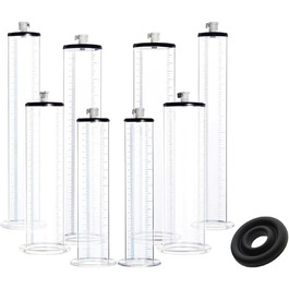 Вакуумний насос для збільшення статевого члена з манометром, аксесуар для чоловіків, преміум-якість, м'який та гнучкий (22.9*4.4 см)