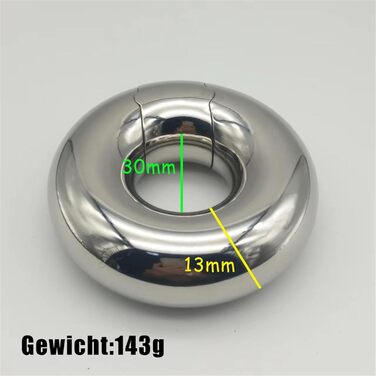 Металевий кільце для яєчок (Hodenring) з регульованим розміром, для чоловіків, CBT Ballstretcher, з нержавіючої сталі, збільшення об'єму, 13/30/143g