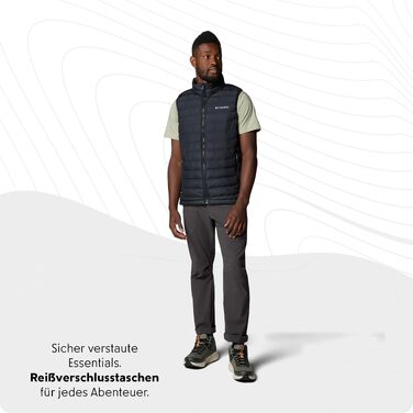 Чоловічий утеплений жилет Columbia Powder Lite II Vest, чорний, розмір M