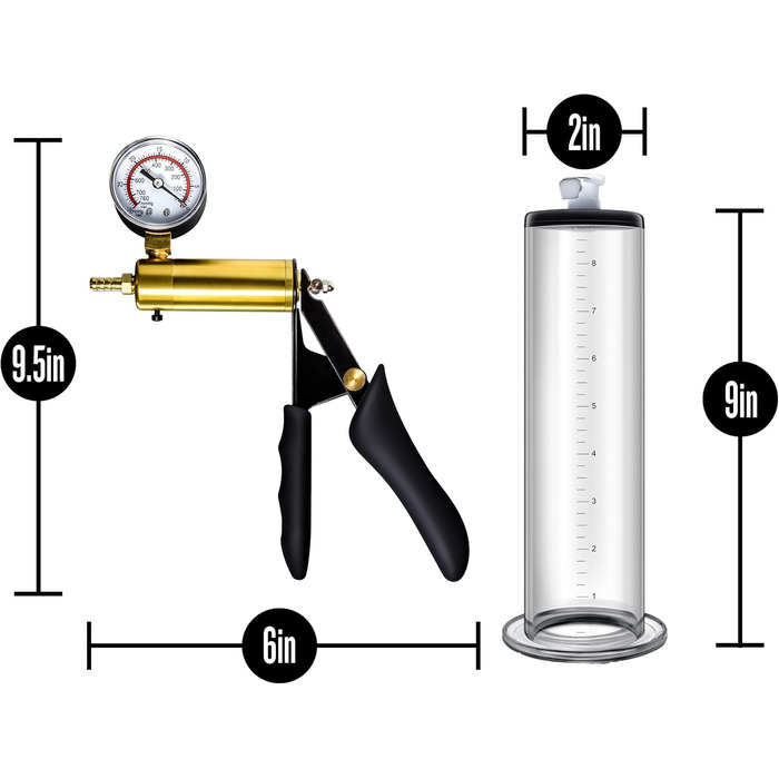 Преміум-насос для ерекції Vx8 Performance - універсальний розмір (чорний)
