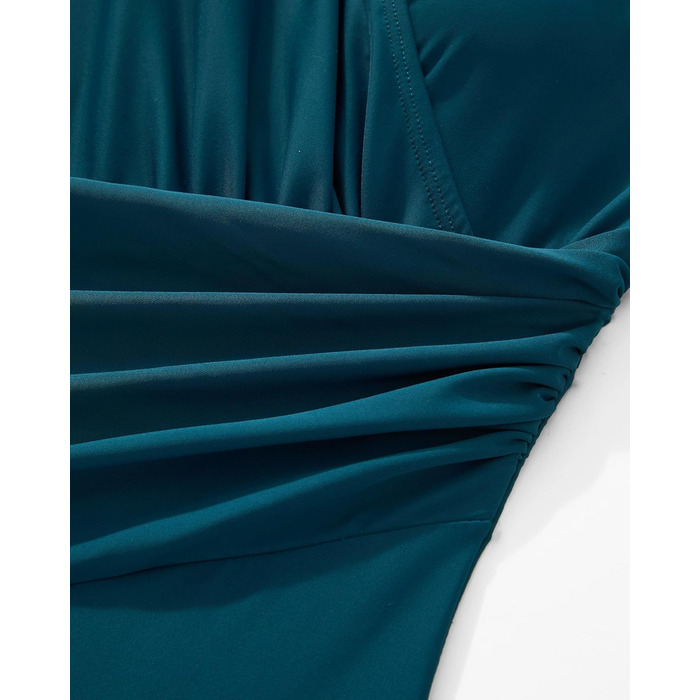 Сексуальний купальник RXRXCOCO V-подібний виріз, корегуючий животик, з відкритою спиною, з чашками, сапфірово-синій