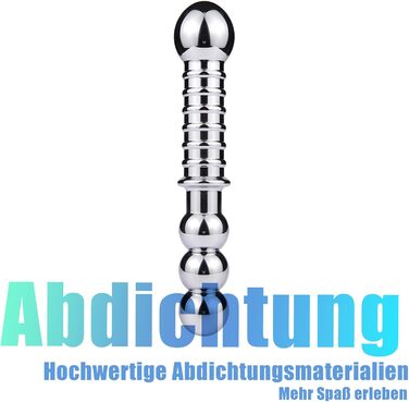 Анальний плагін з подвійним голівкою SM Metall - BDSM, еротичне рабство, дилдо, мастурбація, плагін для анального сексу, фетиш, прогресивний аналовий плагін для чоловіків, жінок, пар