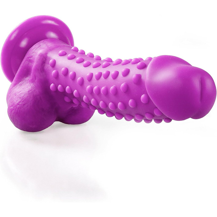 Силіконовий дилда 'CROCODILE' 23 см, фіолетовий, з міцним присоском