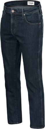 Чоловічі джинси Wrangler Texas Regular Fit Stretch — прямі денімові штани з бавовни, Blue Black