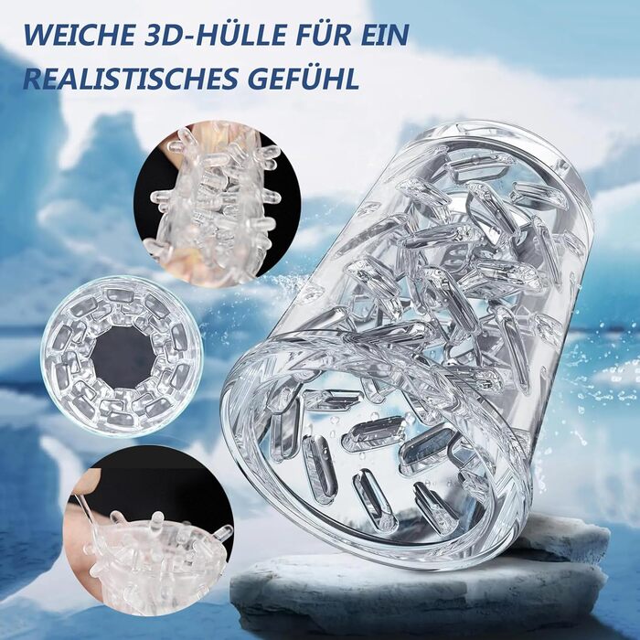 Електричний мастурбатор для чоловіків з 9 режимами та реалістичною вагіною. Іграшки для дорослих, білий/чорний колір