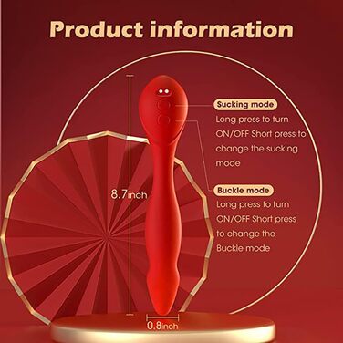 Вібратор для жінок 2-в-1 з масажером клітора та G-точкою, 10 режимів вібрації, JFRong
