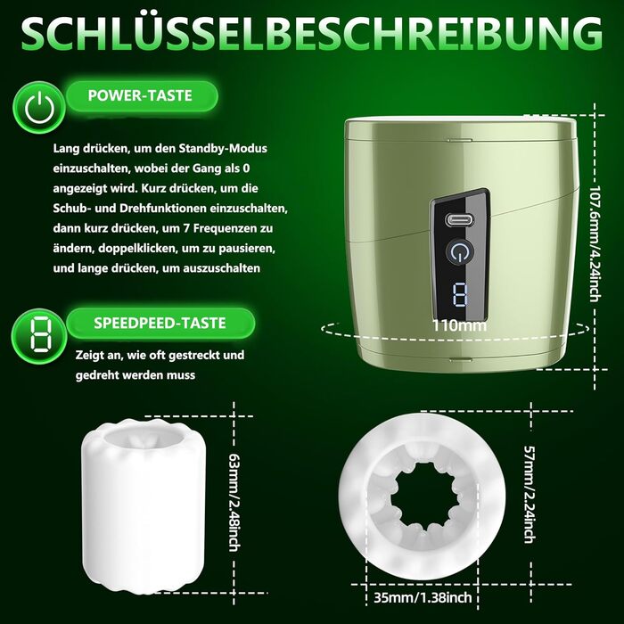 Іграшка для чоловіків Pocket Pussy: 7 режимів, телескопічна функція, обертання, 3D вагіна. Іграшка для пар