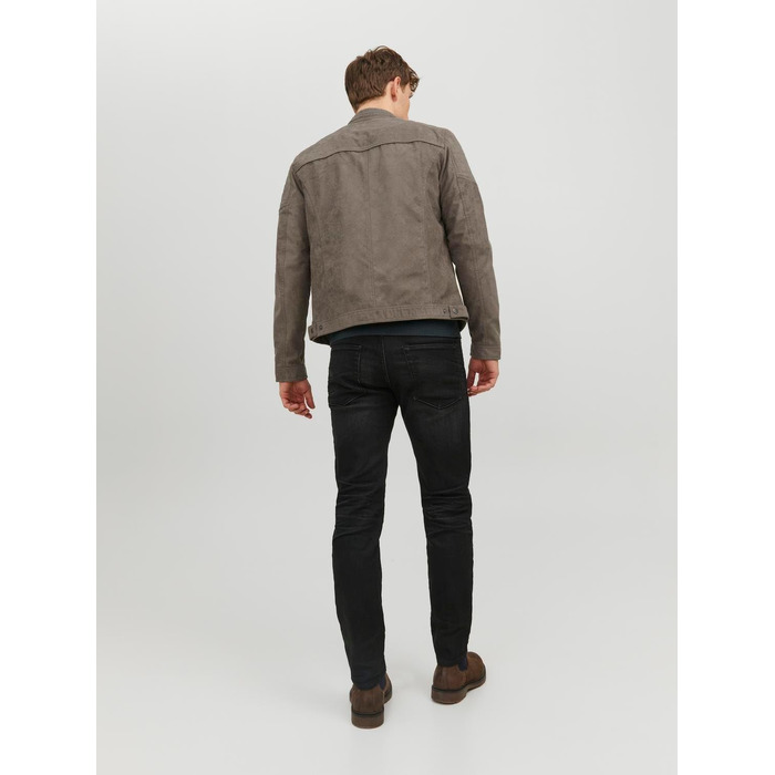 Чоловіча куртка-бомбер Jack & Jones Mae з еко-замші, колір Falcon