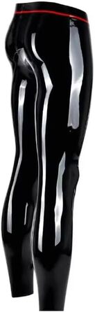 Латексний костюм Гейлоп: сексуальні легінси з відкритим верхом для чоловіків, чорний XXL