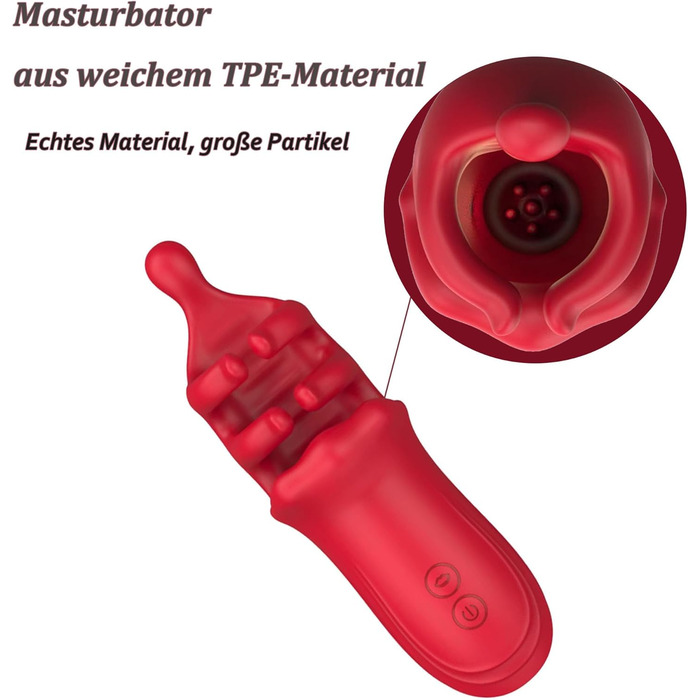 Мастурбатор для чоловіків з керуванням через додаток, 10 режимів вібрації, силікон