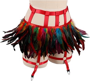 Жіночі мереживні набедрені стрічки, набедрені ремінці, стрічки-підтяжки в стилі панк-готи, для клубу, вечірок, танців, фестивалів (білий, багато кольорів)