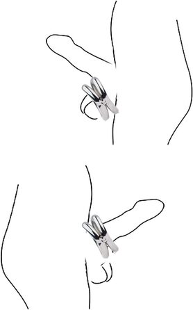 Кільце для статевого члена Double Arc з нержавіючої сталі 304 - еротичні іграшки для дорослих